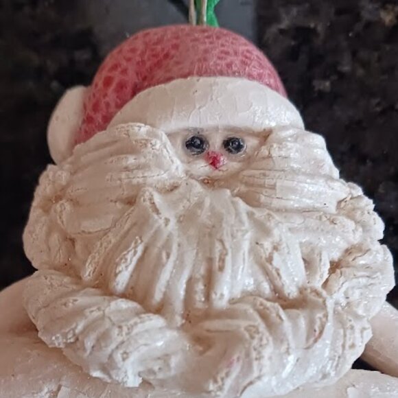 Santa in the Tub, Resin Ornament - Picture 2 of 4